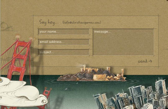 欣赏15个‘联系我们’创意页面 欣赏15个‘联系我们’创意页面