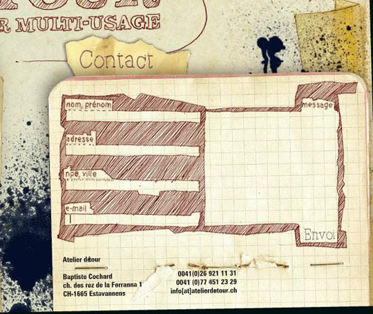 欣赏15个‘联系我们’创意页面 欣赏15个‘联系我们’创意页面