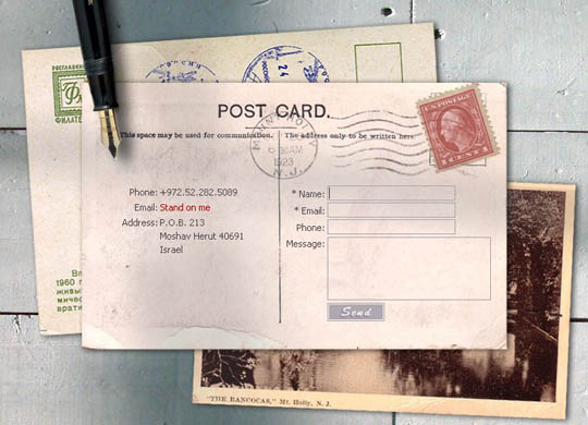 欣赏15个‘联系我们’创意页面 欣赏15个‘联系我们’创意页面