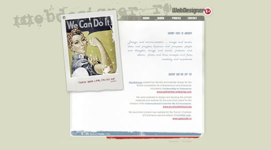 领略一组怀旧风格的网页设计 领略一组怀旧风格的网页设计